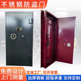 定制钢制金库门别墅楼宇抗爆门防爆门银行防潮金库门不锈钢密闭门