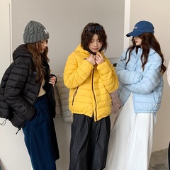 2025冬季新款轻薄款棉服女士连帽棉衣外套户外休闲连帽轻便棉袄女