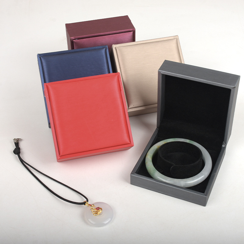 Brushed Leather Leather Jewelry Storage Box Ring Pendant Bracelet Gold Bracelet Bracelet Earrings Earring Box