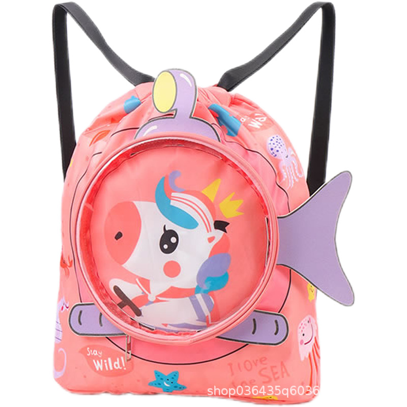 Niños lindos de separación húmeda y seca bolsa de natación bolsa de playa niños y niñas mochila bolsa de playa bolsa de deporte ropa de almacenamiento