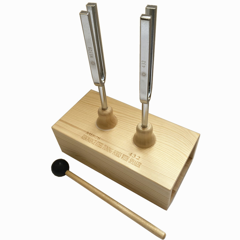 Cross-border Yoga tuning fork 432 tuning fork 528 tuning fork combination with speaker steel alloy sand light silver combination Cross-border Yoga tuning fork 432 tuning fork 528 tuning fork combination with speaker steel alloy sand light silver combination