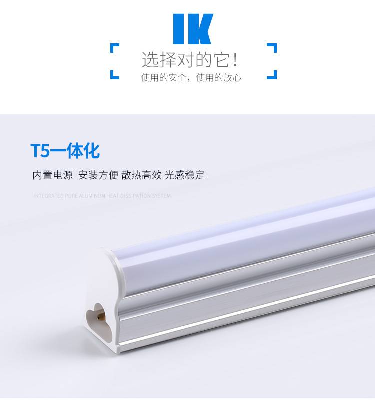 Plástico de aluminio integrado t5 (luz blanca)