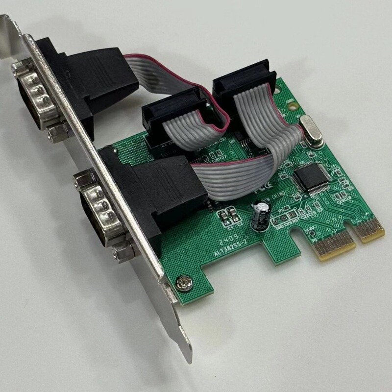 Mingmei PCI-E to Serial Card 2 RS232 Multi-Serial Card Desktop Industrial Control 2 9-pin COM Interfaces