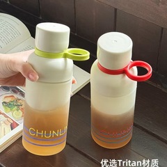 Chunlin ウォーターカップ新しいトリタン素材茶水分離コーヒーカップポータブル水出しカップオフィス必需品