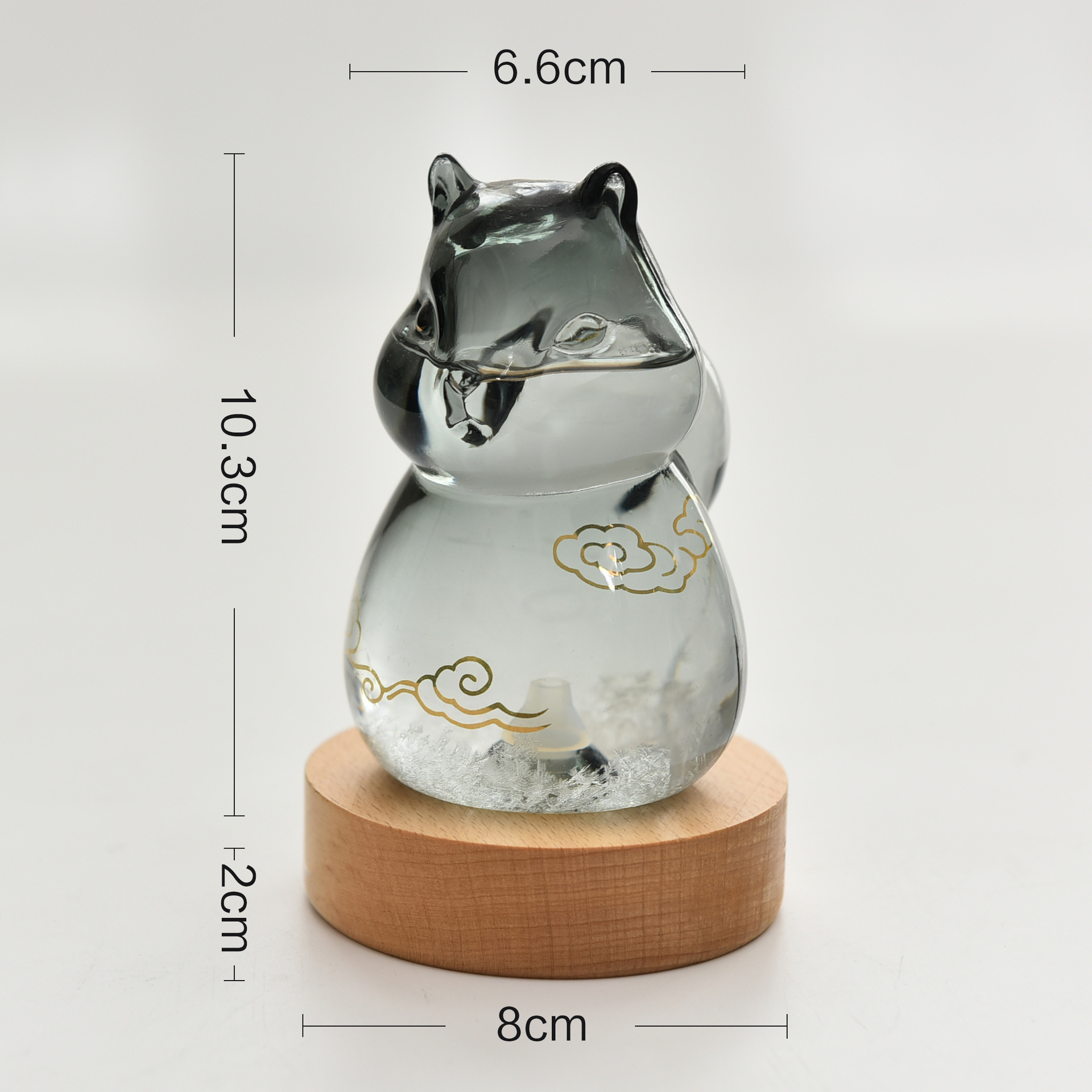 Pronóstico del tiempo botella nueva ardilla tormenta botella regalo creativo para los amigos de vidrio artesanal regalo al por mayor fabricante