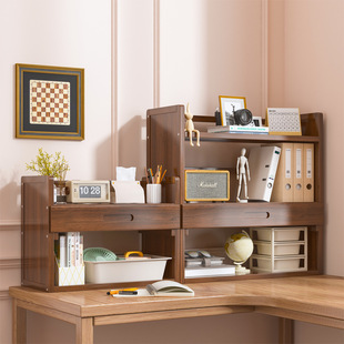 Desktop multi-layer storage rack desk storage bookshelf locker office floor with drawer small bookcase home cabinet