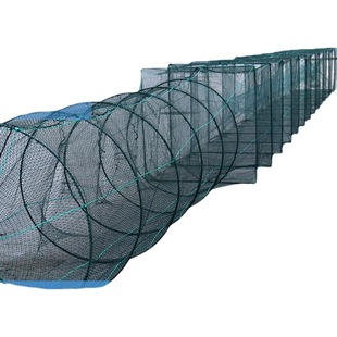 Extra Large Fish Cage Crab Lobster Farming Fishing Cage Ground Net Thick Line 1 m Large Frame Weightful Knot Folding Net