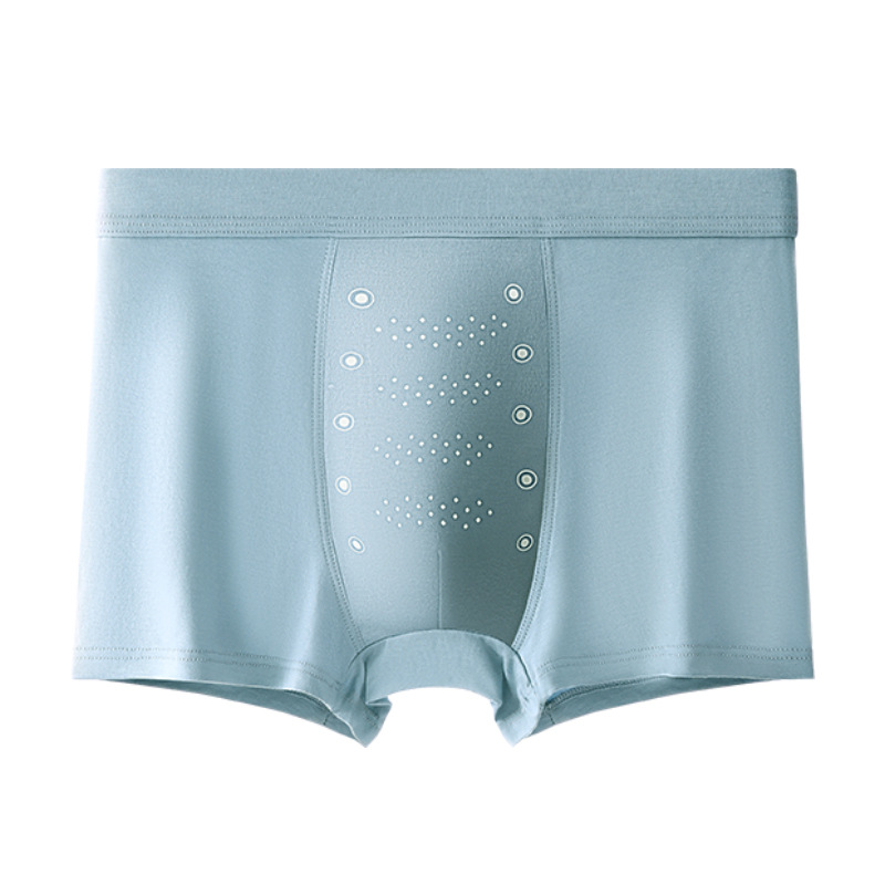 Primavera y verano nuevos pantalones interiores de hombre, pantalones de ángulo plano de hombre, pantalones cortos de cintura media de punto transpirables, tendencia al por mayor