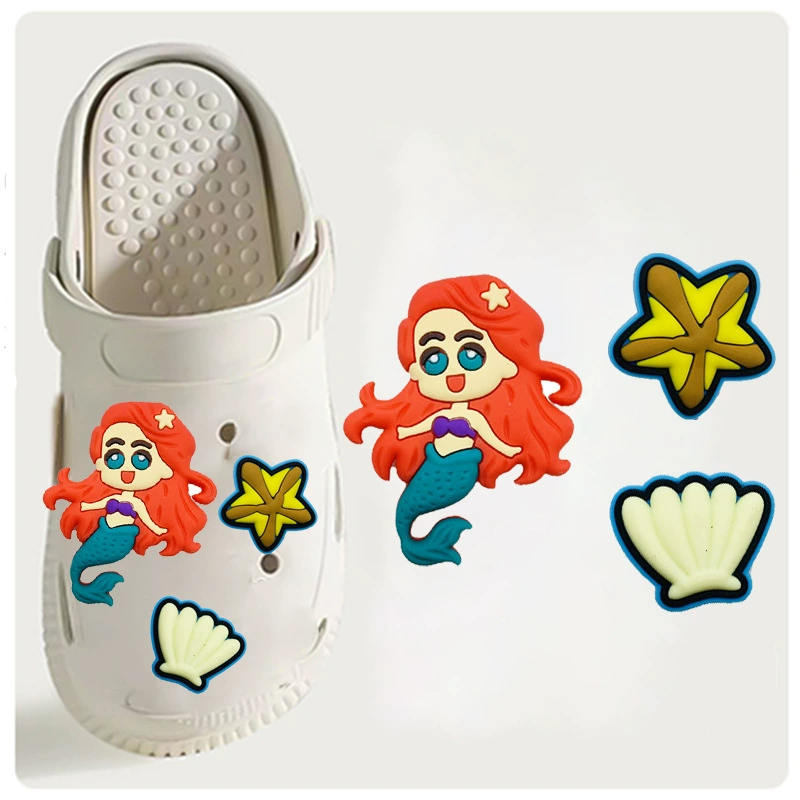 Новая русалка пещерная обувь обувь цветочная обувь украшения DIY пещерная обувь декоративная обувь аксессуары обувь аксессуары обувь обувь декоративные пряжки