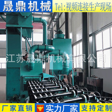 抛丸机厂家 钢管外壁抛丸清理机轨道输送表面路面式除锈清理抛丸