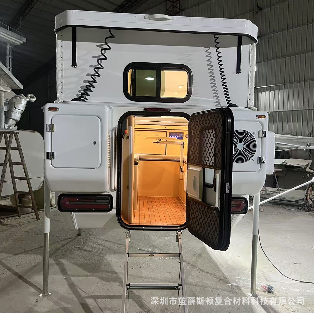 房车置顶空调外壳 电机罩防雨防尘  汽车改装外机空调玻璃钢外壳