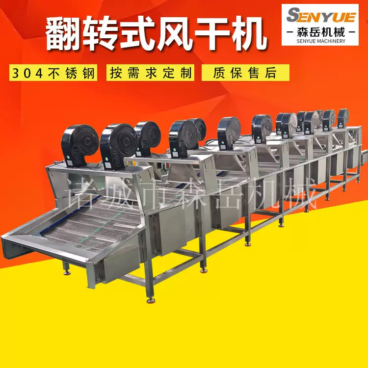 工厂翻转风干机商用包装袋清洗沥水机表面除水设备果蔬风干机定制