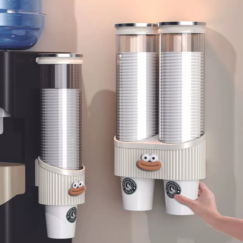 Большой пластиковый одноразовый стакан с простым современным диспенсером для воды, без установки, Tendream, с большим отверстием для воды.