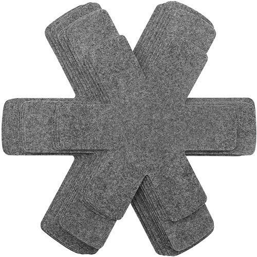 Cross-border felt pot pad hexagonal bowl plate tableware anti-slip insulation pad non-woven non-stick pot protective pad 10 pieces