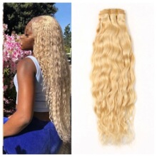 40 Inches 613 Honey Blonde Water Wave Long Curly Bundles Hum
