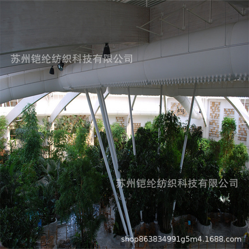 铠纶生产复合保温风管纤维织物风管洁净车间防静电阻燃风管无污染