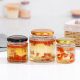 Large small size Vertical Stripe Sealed Bottle Instant Bird's Nest Bottled with High Temperature Resistant Flower Gum Jam Bottle Honey Bird's Nest Bottle