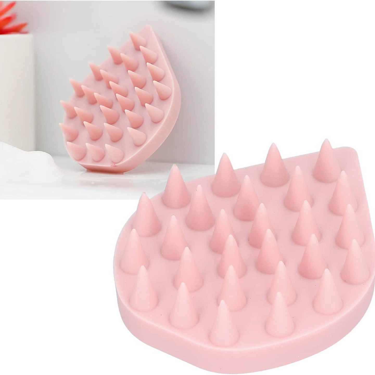 Новый силиконовый шампунь расческа для сухой и влажный шампунь для чистки кожи головы для снятия усталости шампунь щетка