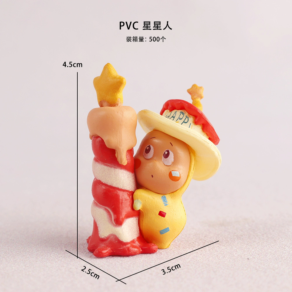 PVC pequeño con vela 1 persona estrella