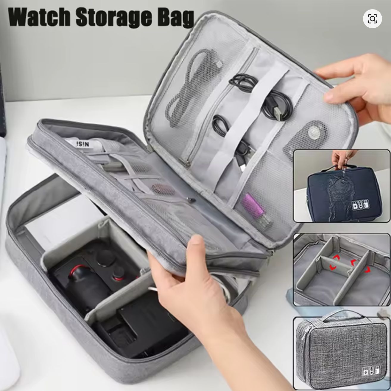 Multifunctional Electronics Organizer Bag 大容量数码收纳包