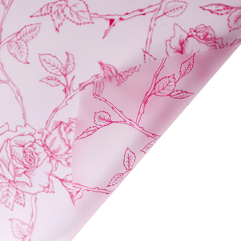 HUAXI NOSA Papel-Rose Garden Floral embalaje de flores Día de San Valentín diy regalo ramo de flores florista embalaje de flores image 12