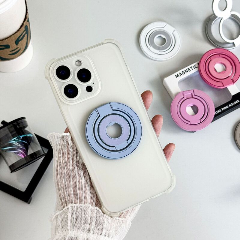 New Model Magsafe 70% off Double-Sided Magnetic Stand Alloy Desktop Rotating Phone Holder Multifunctional
