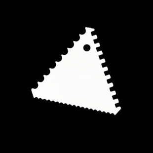 Triangle coarse tooth plastic scraper new material cake baking tool wallpaper scraper baking board