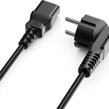 三芯欧规插头带C13品字尾电源线 欧洲连接线 电脑电饭煲插头