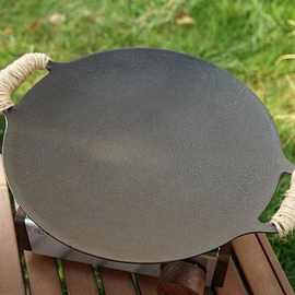韩式加厚铸铁烤盘烤肉明火卡式炉露营炭烤煎八带锅不沾烧烤铁板锅