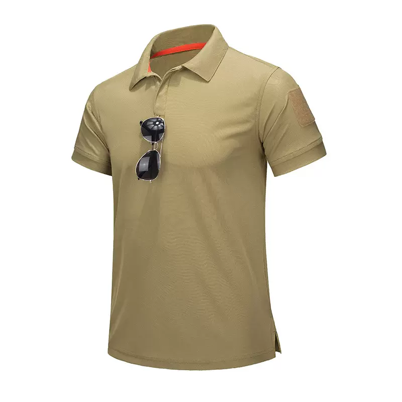 羁风户外翻领T恤男短袖夏季速干T恤战术服短袖现货批发