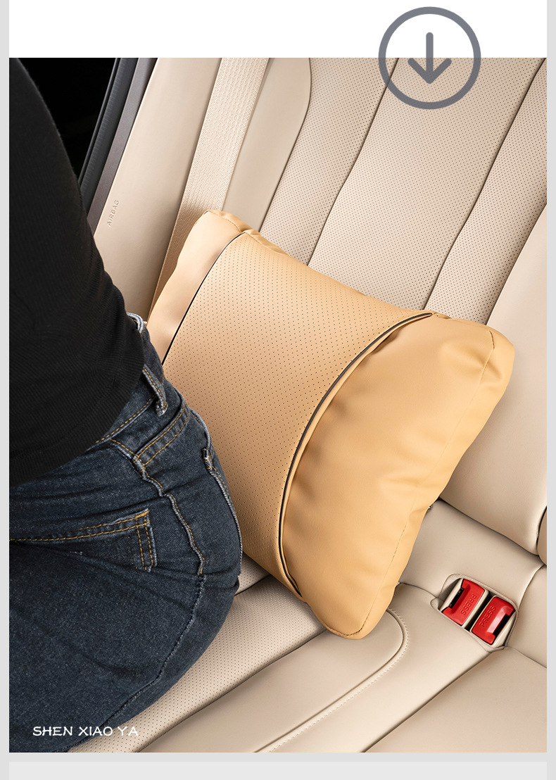 Car Lumbar Support Cushion for Driver's Seat Backrest, Lumbar Pad, Waist Support, Waist Protection Cushion
