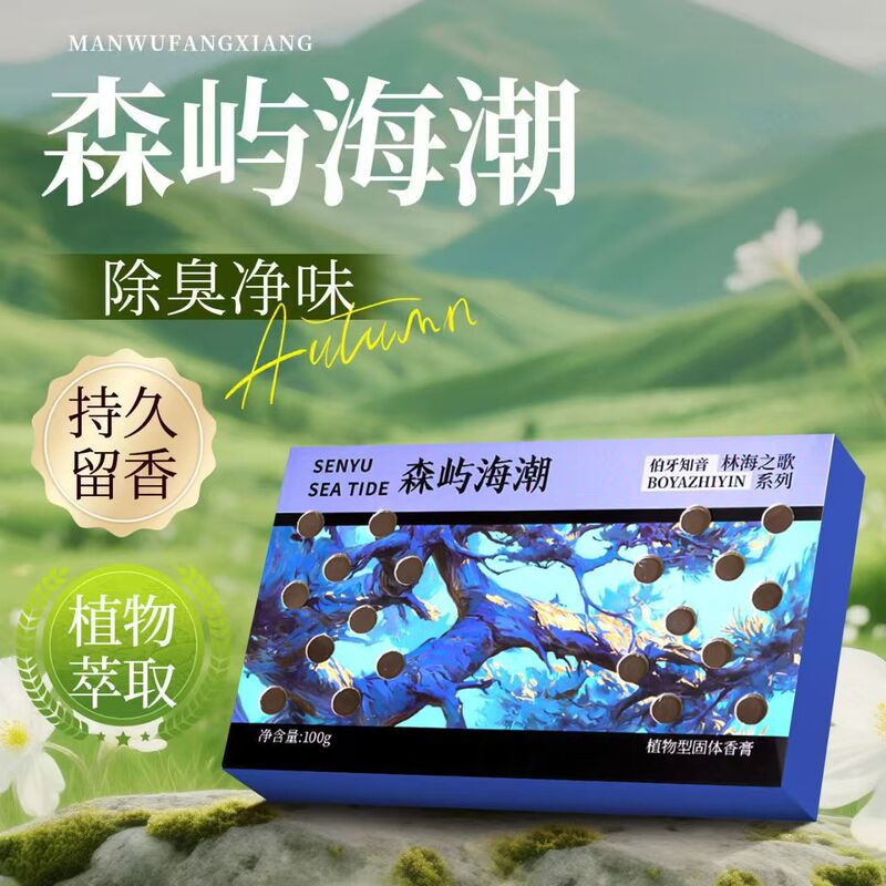 Tiktok Hot-Selling Incense Brick Car Air Freshener Solid Fragrance Paste Ornament for Men, Long-Lasting Fragrance and Odor Removal