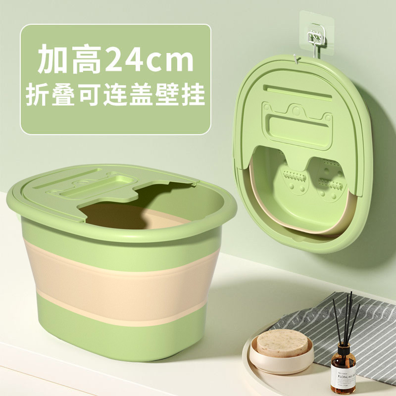折り畳み可能な家庭用の足の桶のプラスチックの足の浴槽の創意マッサージの足の桶の携帯型の成人の足の鉢を洗うことができます。|undefined