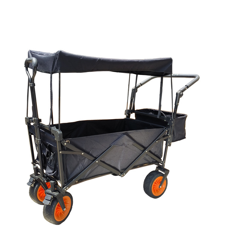 戸外キャンプ車は折り畳み可能なレバーキャンプ車の携帯家庭用ショッピングカートの8インチの荷物を並べてカートを置くことができる|undefined