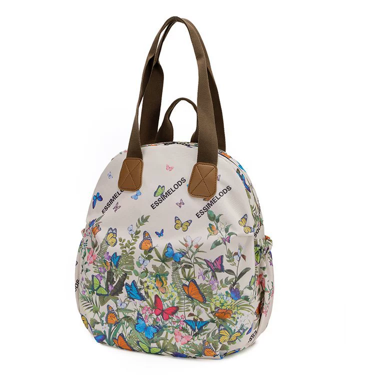 Capacious backpack for traveling, ethnic shoulder bag, ethnic style