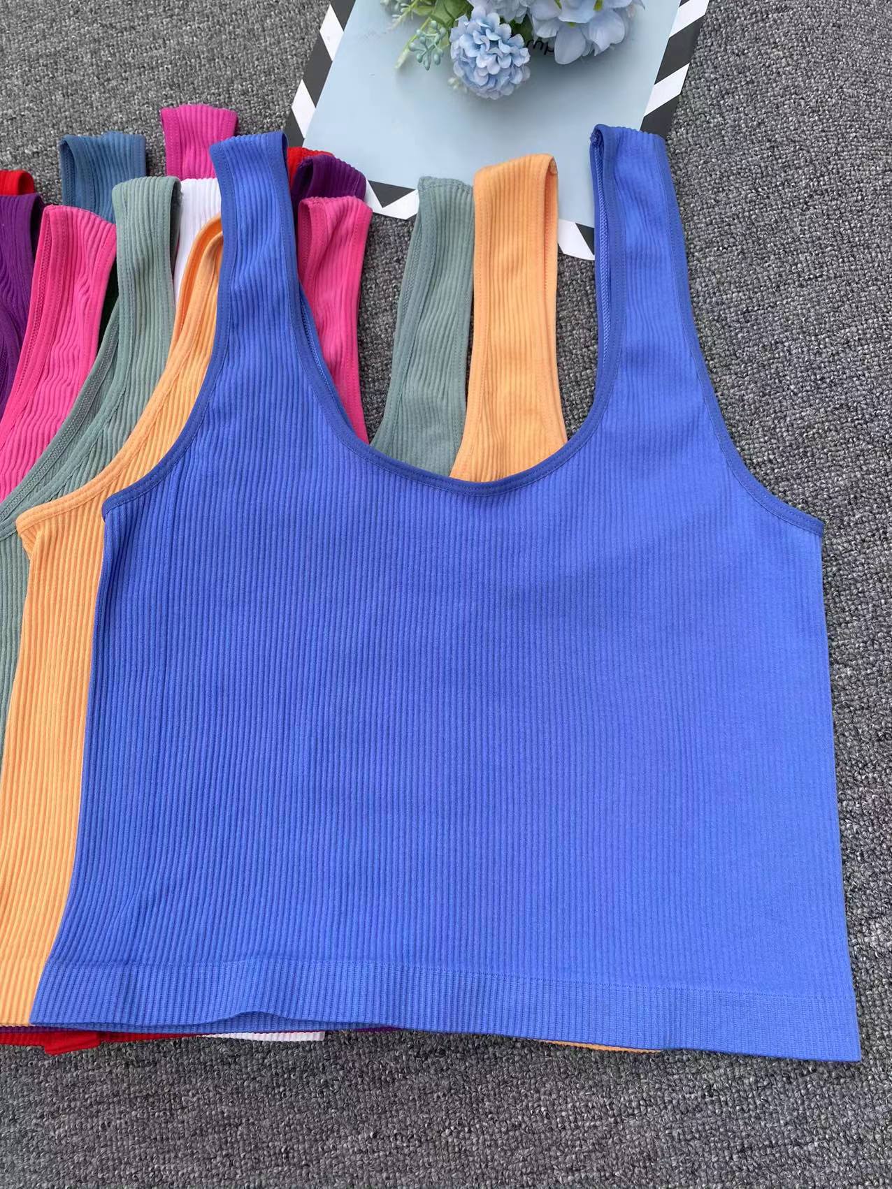 Exportación nuevo chaleco sin costuras de gran tamaño elástico cómodo ropa exterior superior al por mayor