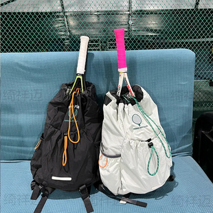 Exported to Japan Badminton Bag Men's and Women's Tennis Racket Backpack Lightweight Sports Travel Large Capacity Drawstring Backpack