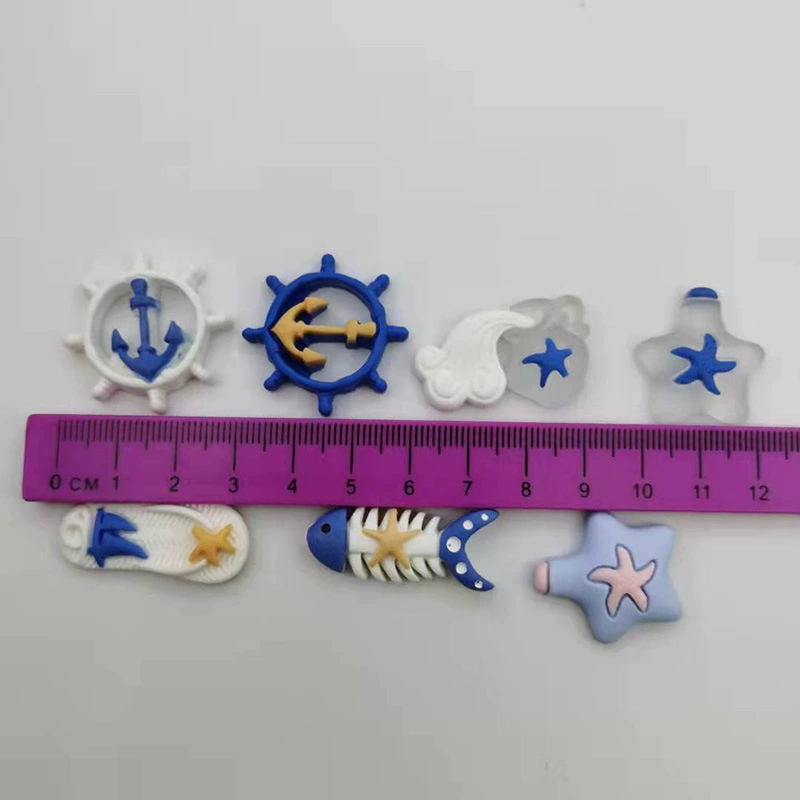 marine cartoon slippers with accessories, phone case, footwear buckle, slime, style, DIY