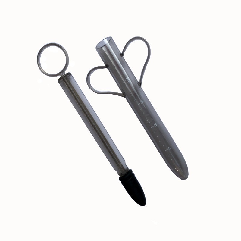 Lube Applicator Syringe, ABS Body with Silicone Tip, Black Adult Toy Accessory — detail image 15