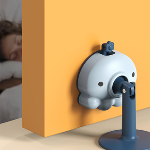 Octopus Anti-collision Door Suction Punch-free Door Stopper Anti-collision Silicone Toilet Rear Door Suction Household Silent Door Suction Floor Suction