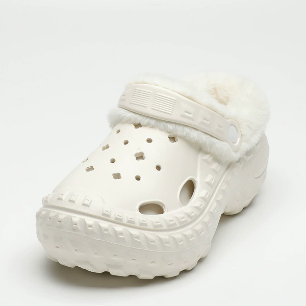 X29H1004 plus velvet hole shoes white