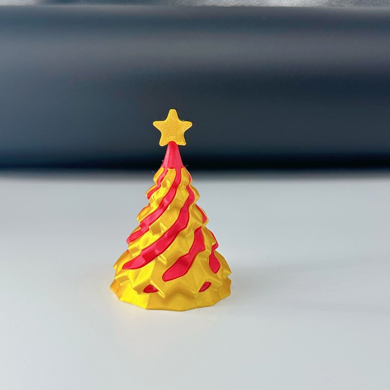 新款跨境3d打印玩具圣诞树推推乐星星圣诞节旋旋乐diy解压批发|undefined