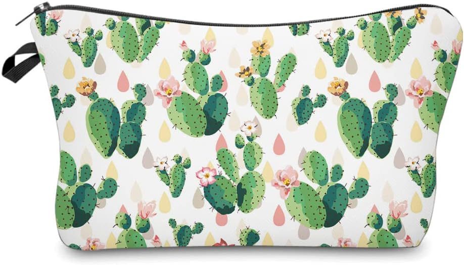 Transfronterizo Amazon nuevo animal flor lino bolsa de maquillaje bolsa de almacenamiento lino bolsa de cremallera impermeable
