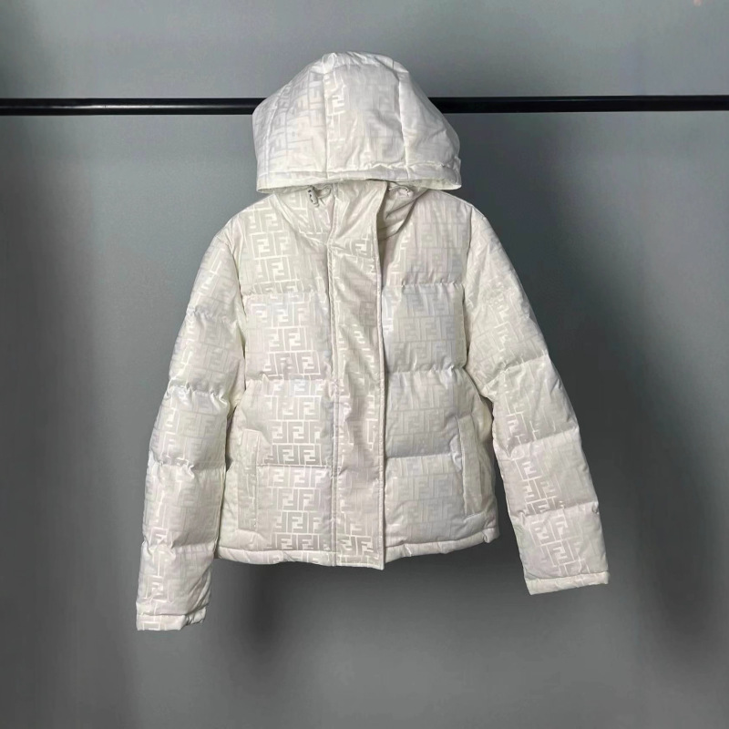 90白鸭绒双F印花连帽男士冬季羽绒服外套men feather witner coat|undefined