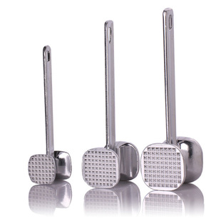 Aluminum Alloy Meat Hammer Steak Hammer Household Large Row Pine Meat Beef Hammer Double-sided Meat Hammer Wholesale