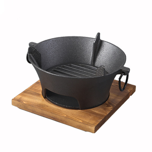 Cast iron charcoal stove barbecue stove heating charcoal stove around the stove for tea making household indoor appliances complete tea roasting clay stove set