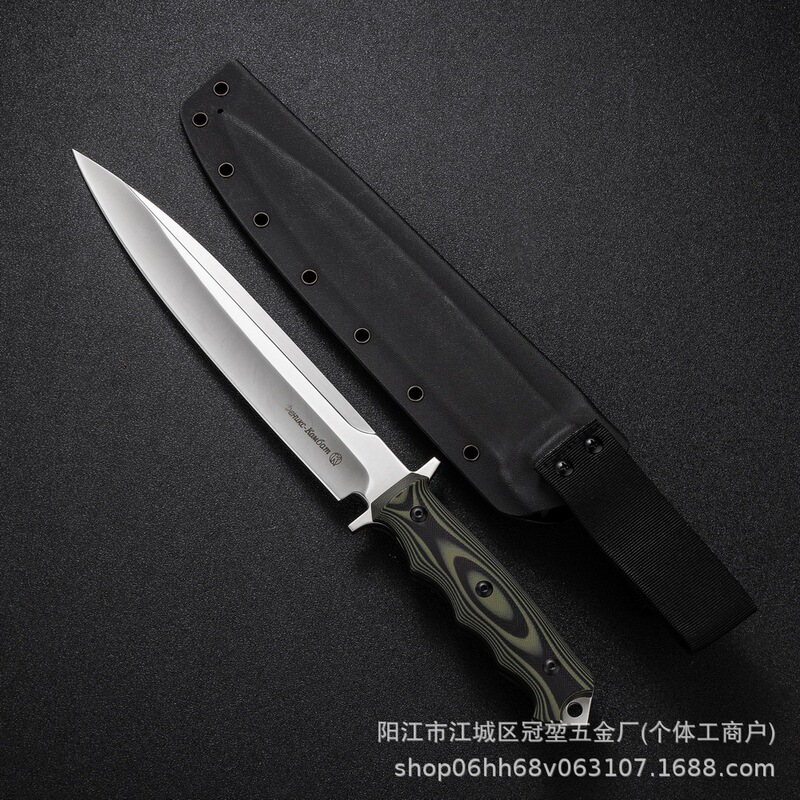 厂家现货加长版俄罗斯凤凰-Y8户外随身便携直刀不锈钢野外高硬度|undefined