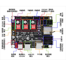 激光雕刻机控制主板小型DIY3轴2轴Grbl写字机鱼漂机脱机屏自制