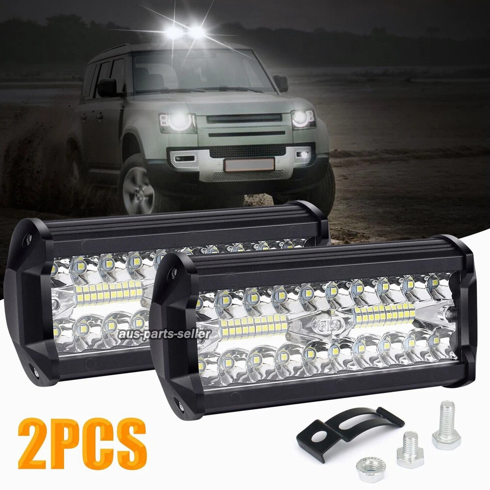 Lámpara de barra larga de automóvil LED doble fila 400W lámpara de trabajo ultra brillante barra delantera de vehículo todoterreno red centro lámpara de reflector 40LED image 5