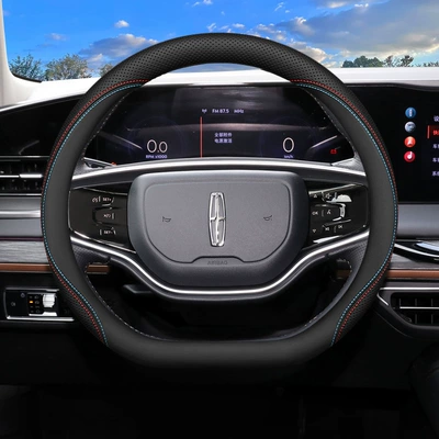 Steering wheel cover Cover - lincoln-type-d-two-color-thread-ultra-thin-model-default